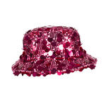 NEU Hut Bucket-Hat Festival mit Pailletten, pink