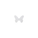 SALE Konfetti Schmetterling wei, 8x10 cm, 12 Stk
