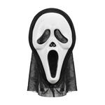 Halloween-Maske mit Kapuze, 18 x 31 cm