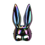 Hasenmaske - 16,5 x 34 cm, Schwarz