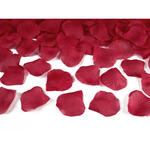 Textil-Streu in Rosenbl�tter-Optik - Bordeaux-Rot, 100 St�ck