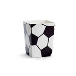 Popcorn-Boxen Fu�ball - 7 x 7 x 12 cm, 6 St�ck