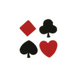 SALE Konfetti Poker, ca. 1,5 cm, 50 Stck