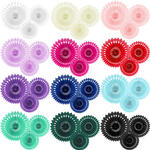 Dekorative Rosetten in 3 Gr��en 20-30cm, Sets mit jeweils 3 St�ck - Verschiedene Farben