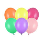 Latex-Luftballons, � 30cm, 10er-Pack, Pastell Mix intensive Farben