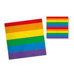 Servietten Rainbow Pride, 33cm, 20 Stck