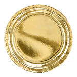 Pappteller Gold - 23 cm, 6 St�ck