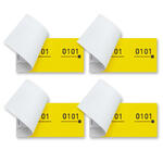 Doppelnummern-Blcke, gelb - Verschiedene Varianten