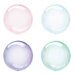 Folienballons Seifenblasen Kristall, ca. 35 cm - Verschiedene Farben