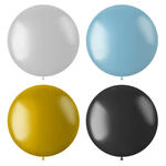 NEU Latex-Luftballon XXL glnzend, 80cm, Riesenballon, Metallic-Ballon, verschiedene Farben