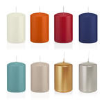 SALE Getauchte glatte Stumpen-Kerzen, ca. Hhe: 80mm,  50mm - Verschiedene Farben
