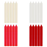 SALE Getauchte glatte Tafel-Kerzen, ca. Hhe: 185mm,  21mm, Vorteilspackungen mit 10 Stck - Verschiedene Farben