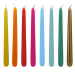 SALE Getauchte glatte Tafel-Kerzen, spitz zulaufend, ca. Hhe: 250mm,  25mm - Verschiedene Farben
