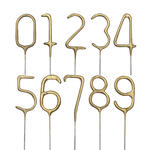 Wunderkerze Zahlen, 15 cm, Gold - Verschiedene Ausf�hrungen