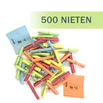 Rllchenlose / Gewinnlose Tombola, Nieten, bunt, 500 Stck