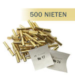 Rllchenlose / Gewinnlose Tombola, Nieten, gold, 500 Stck