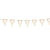 SALE Wimpelkette Hochzeit Deluxe, perlwei, 4m