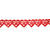 SALE Girlande Herz mit Hochzeitspaar, rot, 4m