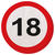 SALE Servietten Verkehrsschild 18, 20 Stk. - Servietten