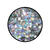 NEU Eulenspiegel Holographischer Glitzer, 2g-Dose Silber-Sterne - Sterne / Silber