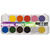 NEU PAINT IT EASY Aqua-Make-Up Schminke auf Wasserbasis, Malkasten mit Pinsel, 12 Farben - Malkasten Bunt, 12 Farben