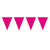 Mini-Wimpelkette magenta, 3 m, 1 Stk.