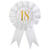 Geburtstags-Button / Rosette, 18 Jahre, � 8 x 15 cm