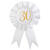Geburtstags-Button / Rosette, 30 Jahre, � 8 x 15 cm - 30
