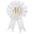 Geburtstags-Button / Rosette, 40 Jahre, � 8 x 15 cm - 40