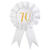 Geburtstags-Button / Rosette, 70 Jahre, � 8 x 15 cm - 70