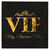 Serviette VIP Krone metallisiert, Schwarz, 33 x 33 cm, 10 St�ck