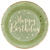Teller Happy Birthday, Olivgr�n, � 22.5 cm, 10 St�ck