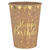 Becher Happy Birthday, Kraft, � 7.8 x 9.7 cm / 27cl, 10 St�ck