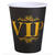 Becher VIP Krone, Schwarz, � 7.8 x 9.7 cm / 27cl, 10 St�ck