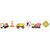 Wimpelkette Baustelle, 23 x 14 cm / L�nge 500 cm