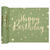 Tischl�ufer Happy Birthday, Olivgr�n, 28 cm, L�nge 300cm