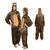 Damen- und Herren-Kostüm Overall Giraffe, Gr. S bis 165cm Körpergröße - Plüschkostüm, Tierkostüm - Größe S