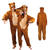 Damen- und Herren-Kostüm Overall Bär, Gr. M-L bis 180cm Körpergröße - Plüschkostüm, Tierkostüm