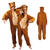 Damen- und Herren-Kostüm Overall Bär, Gr. XL bis 190cm Körpergröße - Plüschkostüm, Tierkostüm