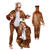 Damen- und Herren-Kostüm Overall Tiger, Gr. M-L bis 180cm Körpergröße - Plüschkostüm, Tierkostüm