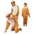 Damen- und Herren-Kostüm Overall Löwe, Gr. M-L bis 180cm Körpergröße - Plüschkostüm, Tierkostüm