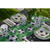 Tischl�ufer Fussball, Gr�n, 30 cm, L�nge 250cm Bild 3