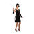 Damen-Kostüm Charlestonkleid Jacky, Gr. 42-44 - Größe 42-44