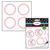 SALE Sticker Candy rund, rosa, Ø 5,1 cm, 20 Stk.