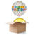 SALE Ballongrsse Happy-Birthday / Herzlichen Glckwunsch Rainbow Orbz, 2 Ballons