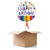 Ballongrsse Happy-Birthday / Herzlichen Glckwunsch Stripes & Stars, 1 Ballon