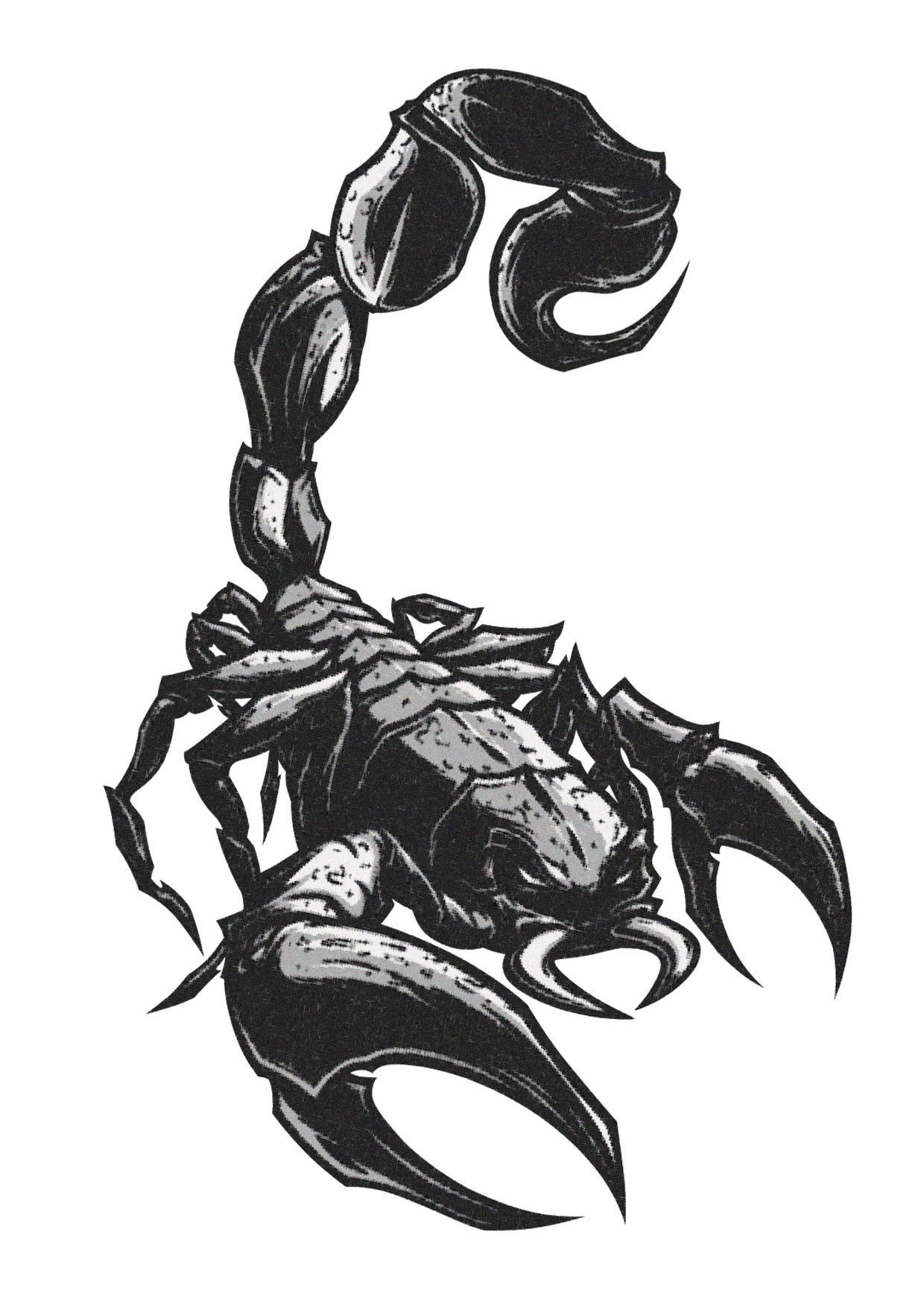 NEU Temporäres Tattoo-Motiv Reality, 10,5 x 14,8cm, Prison Scorpion Bild 2