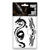 NEU Temporres Tattoo-Motiv Reality, 10,5 x 14,8cm, Tribal Drache und Totenkopf