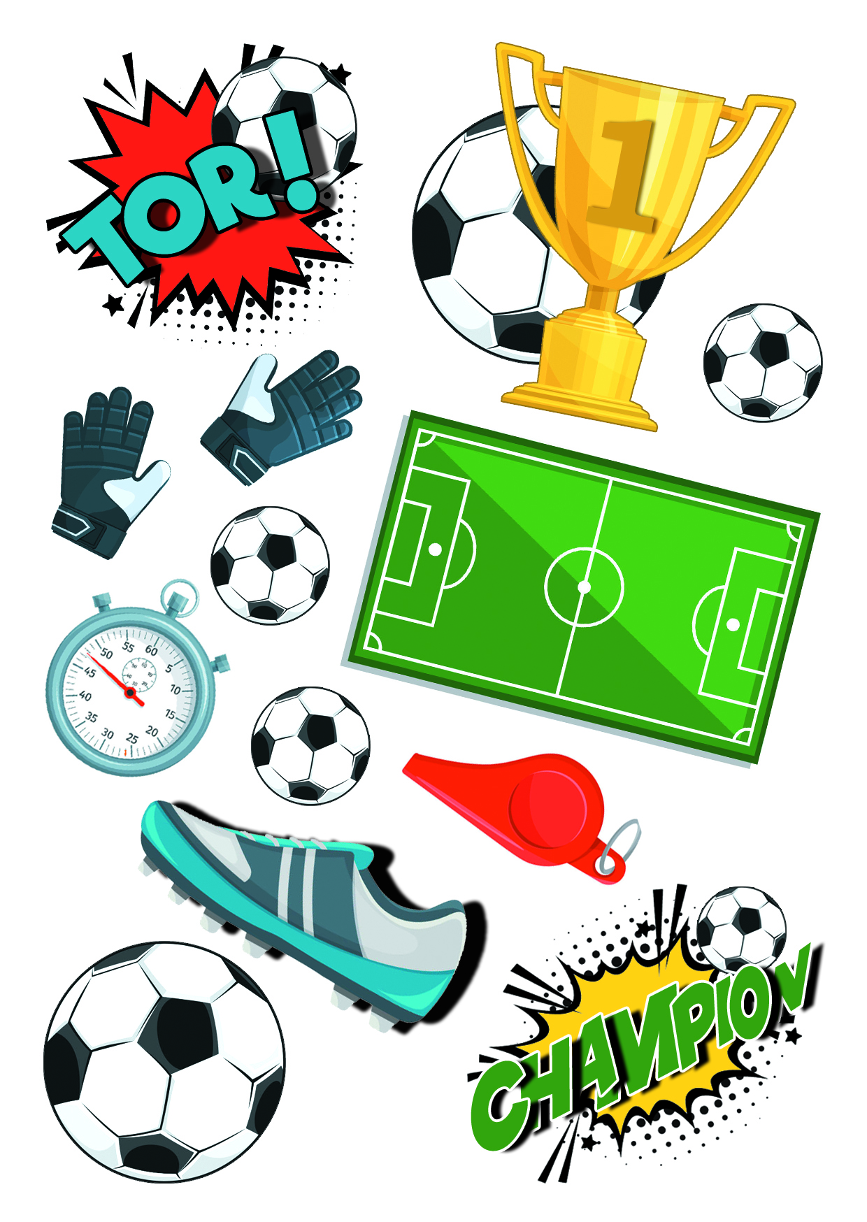 NEU Temporres Tattoo-Motiv, 10,5 x 14,8cm, Kids Fuball Bild 2