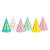 Partyh�te Happy Birthday / Geburtstag � Farbig sortiert � 16 cm � 6 St�ck